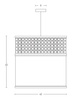 PENDANT BURLAP 1XE27 MAX 25WB NATURAL (20354 Zambelis) - Zambelis