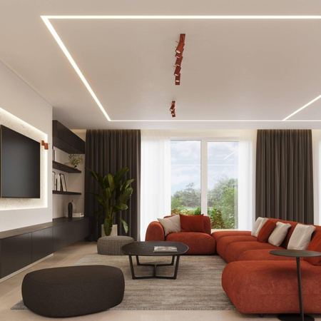 Plafon RING 2 ochra czerwona (SL.1507) - Sollux Lighting