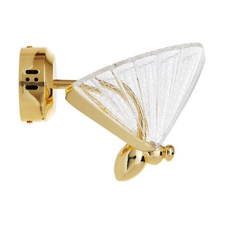 Lampa ścienna BEE LED złota 18 cm (ST-W0612-1S) - Step into Design