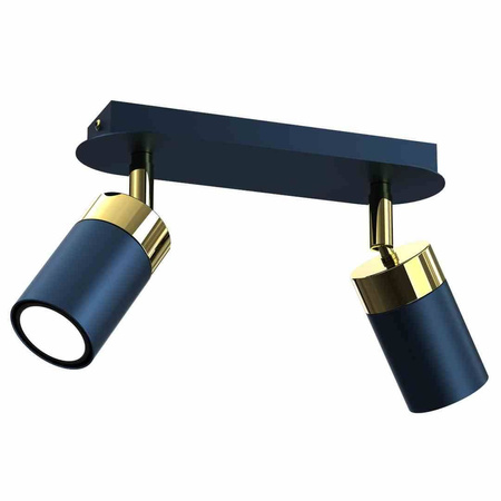 Lampa sufitowa JOKER NAVY BLUE/GOLD 2xGU10 (MLP7723) - Milagro