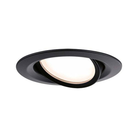 Zest OW Nova Plus Coin ści IP65 okr wych LED 1x6W 470lm 2700K czarny mat/alu (PL92459) - PAULMANN