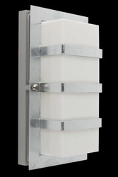 Kinkiet zewnętrzny BODEN 860 GALVANIZED E27 LED 9W MILKY LAMPSHADE Norlys