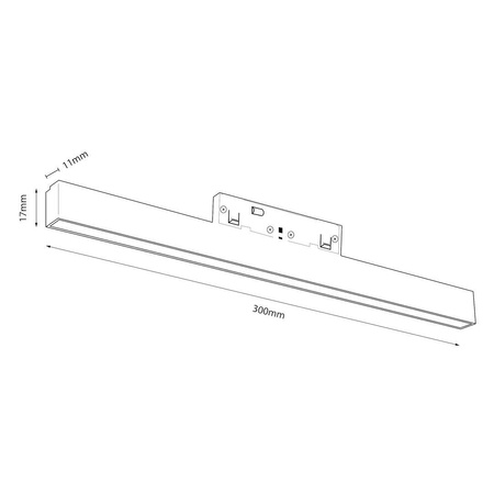 Liniowa lampa do szyny Magnetic track 5mm 10W 4000K (ML2149) - Milagro