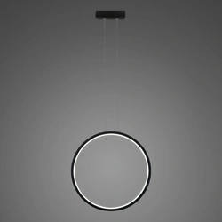 Lampa wisząca Ledowe Okręgi No.1 X 40cm 4k 22W czarny (LA073/X_40_in_4k_black_22W) - ALTAVOLA DESIGN