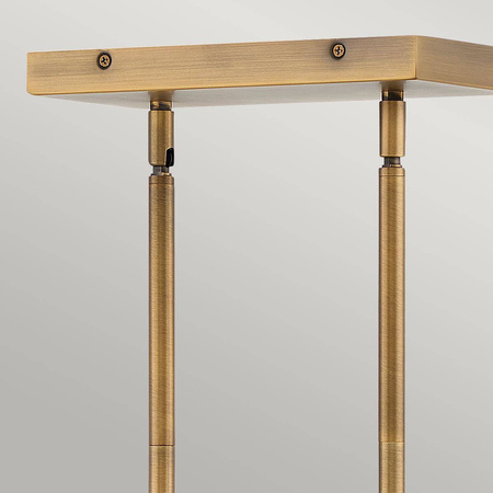 Podłużna lampa wisząca Ensemble - 6 źródeł światła - Szczotkowany brąz (QN-ENSEMBLE6-BB) - Quintiesse