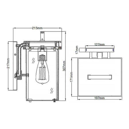 Kinkiet zewnętrzny Glenview (FE-GLENVIEW-M) - Elstead Lighting