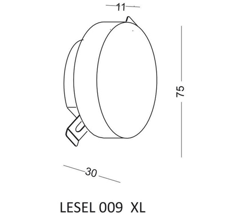 Lampa Schodowa LESEL 009 XL (100902109) - Elkim Lighting
