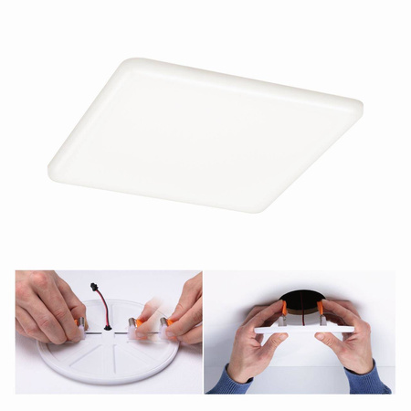 Veluna VariFit Panel LED IP44 17,5W 4000K 3-st ściemniane 185x185mm Tworzywo sztuczne (PL93065) - PAULMANN
