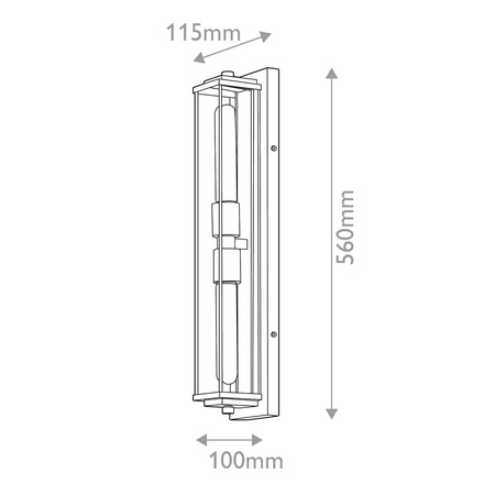 Kinkiet Henri - 2 źródła światła - Klasyczny mosiądz (QN-HENRI-WB2-HB) - Quintiesse