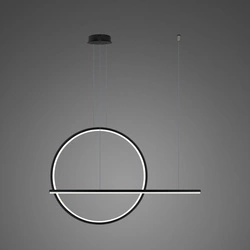 Lampa wisząca LINEA No.2 Φ80 cm czarna 4k ściemnialna  Altavola Design (LA087/PX_80_4k_black_dimm) - ALTAVOLA DESIGN