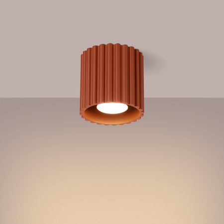 Plafon AURA 1 ochra czerwona GU10 (SL.1799) - Sollux Lighting