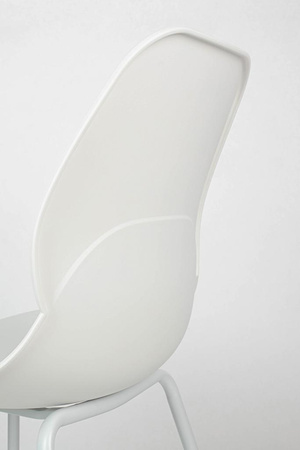 Krzesło ARIA białe - polipropylen, metal (KH010100936) - King Home