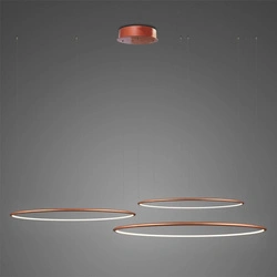 Lampa wisząca Ledowe Okręgi No.3 80cm 4k miedziana Dali (LA075/CO3_80_in_4k_copper_Dali) - ALTAVOLA DESIGN