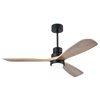 PENDANT FAN BLACK NATURAL WOOD LED 15W (19141 Zambelis) - Zambelis