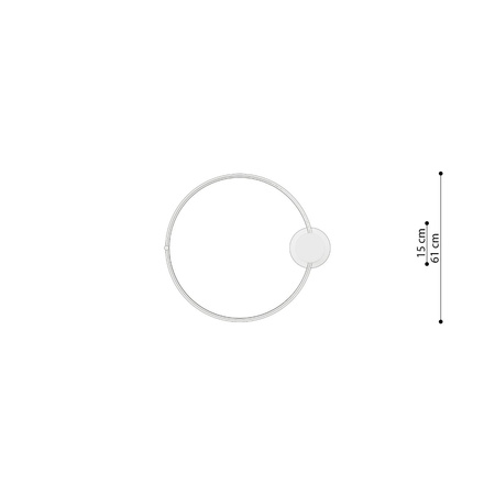 Plafon RIO 55 ochra czerwona LED 3000K (TH.411) - Thoro Lighting