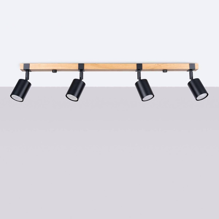 Plafon FAGER 4L czarny (SL.1346) - Sollux Lighting