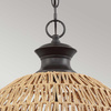 Lampa wisząca Casablanca - 3 źródła światła - Palladiański brąz (QZ-CASABLANCA-3P-PBZ) - Elstead Lighting