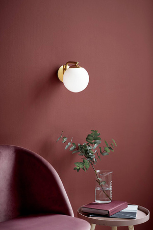 Lampa ścienna GRANT Nordlux E14 40W Szkło Mosiądz