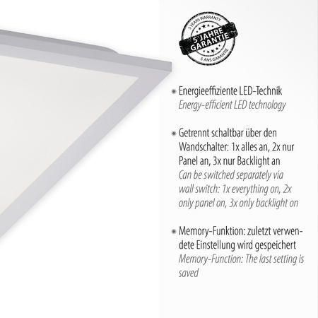 FLAT LAMPA SUFITOWA BIAŁY (12201-16) - Paul Neuhaus