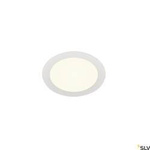 SENSER 18 DL, wewnętrzna oprawa sufitowa wpuszczana LED, okrągła, biała, 4000 K (1004695) - SLV