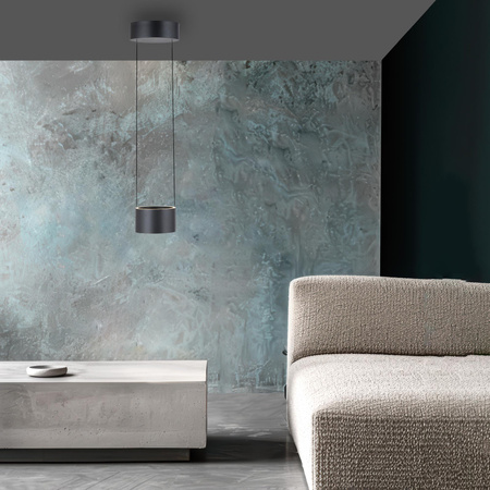 PURE CLIPSE LAMPA WISZĄCA SZARA (2471-15) - Paul Neuhaus