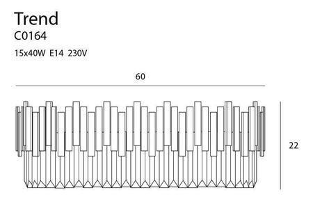 Plafon TREND 60 cm (C0164) - Maxlight
