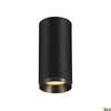 NUMINOS® CL PHASE M, wewnętrzna oprawa sufitowa natynkowa LED, czarna/czarna 2700 K 24° (1004218) - SLV