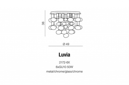 Lampa wisząca Luvia AZZARDO (AZ3072)