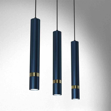 Lampa wisząca JOKER NAVY BLUE/GOLD 3xGU10 (MLP7726) - Milagro