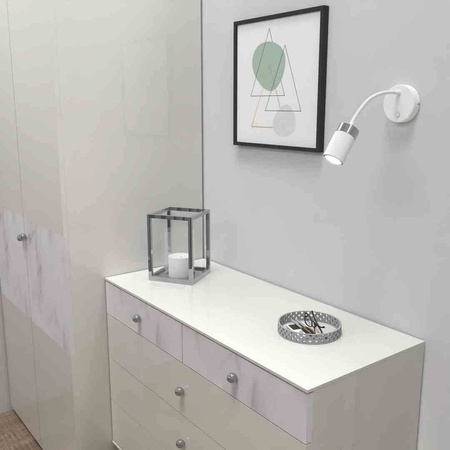 Kinkiet flex JOKER WHITE CHROME 1xGU10 (MLP8533) - Milagro