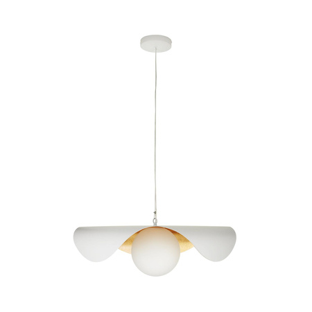 Lampa wisząca ENZO biało złota 80 cm (ST-F22020601-D80 white) - Step into Design