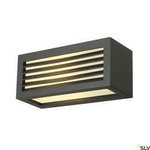 BOX-L, lampa ścienna outdoor, TC-(D,H,T,Q)SE, IP44, kwadratowa, antracytowa, maks. 18W (232495) - SLV