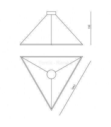 Żyrandol ORIGAMI LED duży (67032 - Ramko) - żyrandol