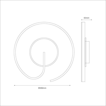 Lampa sufitowa LORENZO BLACK 22W LED (ML1848) - Milagro
