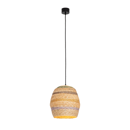 PENDANT LAMP NATURAL BRAIDED WHEAT 1XE27 (22165 Zambelis) - Zambelis