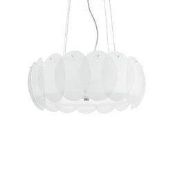 Lampa wisząca OVALINO SP8 kol. biały (090481) Ideal Lux - żyrandol