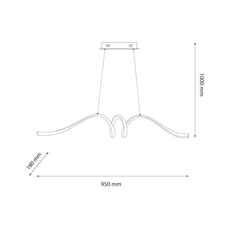 Lampa wisząca LOOP 28W LED 4000K (ML1577) - Milagro