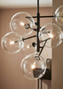Lampa Wisząca ANDREW 6L Black/Clear (107748)