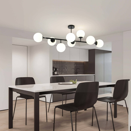 Dorado 8 lampa wisząca czarna (LP-002/8P BK) - Light Prestige