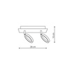 Plafon Carrara 2 (LP-1864/2W) - Light Prestige