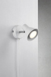 Lampa ścienna EIK Nordlux GU10 35W Metal Biały