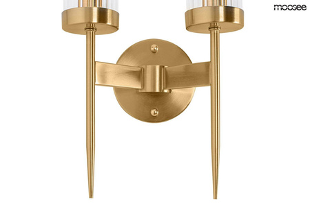 MOOSEE lampa ścienna TORCH TWIN złota (MSE010400199) - Moosee