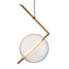 Lampa wisząca AMORE- 1 złota 24 cm (ST-8869P-1) - Step into Design