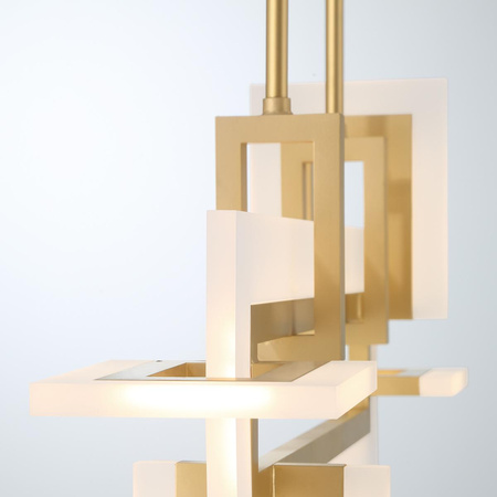 Mała lampa wyspowa Inizio - Szczotkowane złoto (QN-INIZIO-LP-S-BG) - Quintiesse