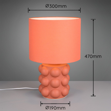 Lampa stołowa z abażurem KATE (R56481940) - RL