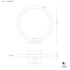 Lampa Stołowa LIGHT LINE (0089.40.CR DIM) - Vivida