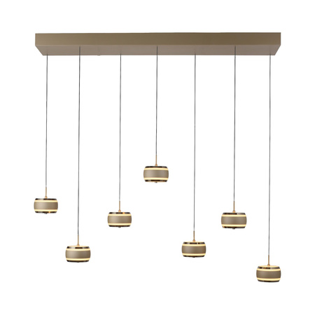 Lampa na pilota, z regulacją światła i wysokości PURE FALLING RINGS BRĄZOWY/CHROM (2505-97) - Paul Neuhaus