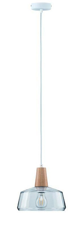 Neordic Yva Lampa wisząca max. 1x20W E27 230V Szkło/Drewno (PL79744) - PAULMANN