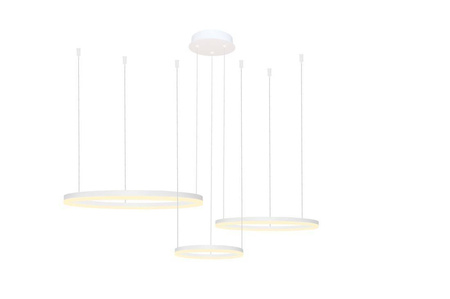 Żyrandol HALO PENDANT 80+60+40 CCT WH + REMOTE CONTROL (AZ4971) - Azzardo