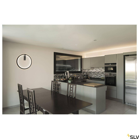 ONE 60 DALI, wewnętrzna oprawa ścienna LED, czarna, 3000K/4000 K (1002918) - SLV